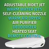 Anzzi Smart Bidet Toilet Seat - Remote Control, Heated Seat and Air Purifier TL-AZEB105BR